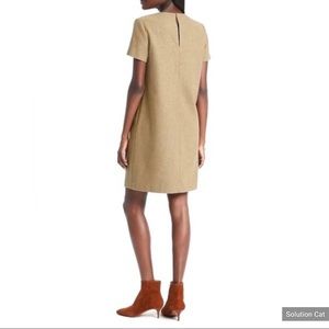 Banana Republic Wool Camel Shift Dress w/Pockets.Size Medium Petite